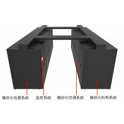 室内双排微模块数据机房